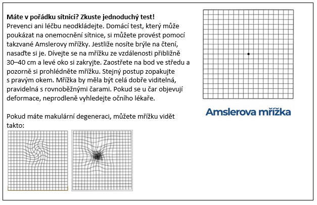 amslerova mřížka