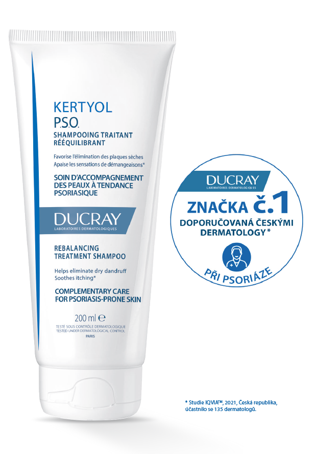 Řada Kertyol P.S.O. od Ducray – značka číslo 1 doporučovaná českými a slovenskými dermatology při psoriáze.